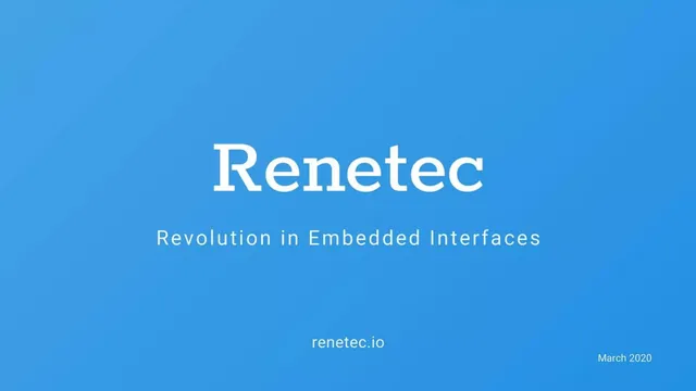 Renetec pitch deck cover