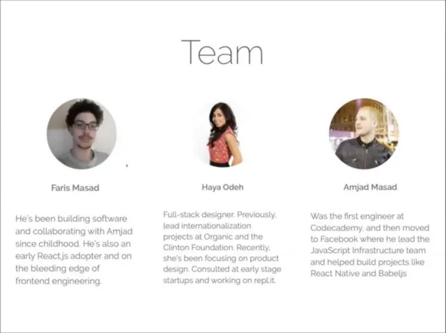 Team slide 6 from Replit