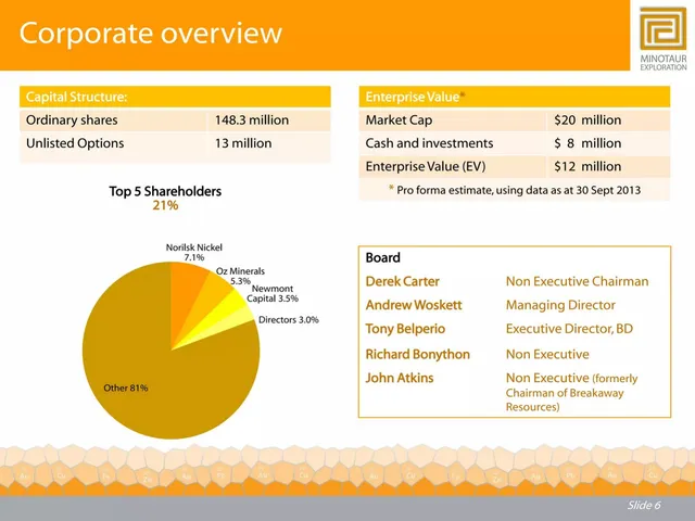 Company overview slide 6 from Minotaur Exploration Ltd