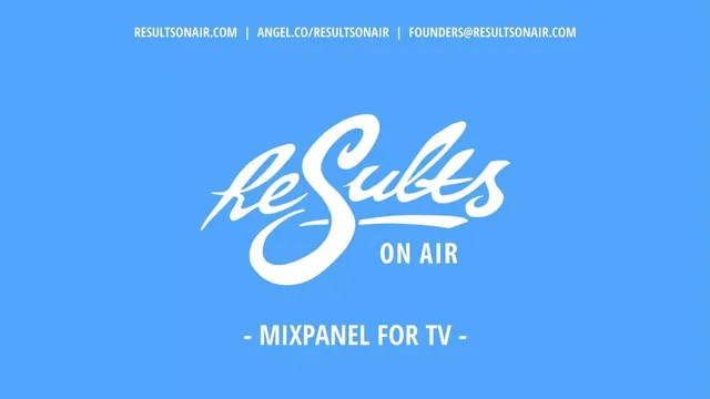 ResultsOnAir pitch deck cover