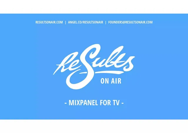 Results (ResultsOnAir) pitch deck cover