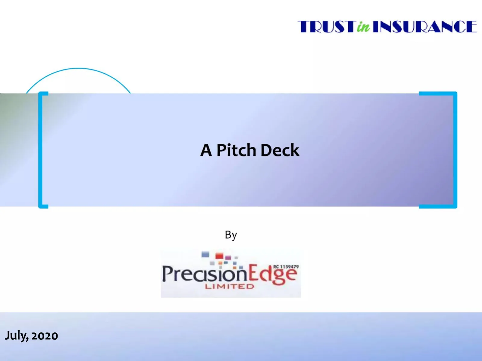 Precision Edge Limited (trustininsurance.com.ng) pitch deck slide