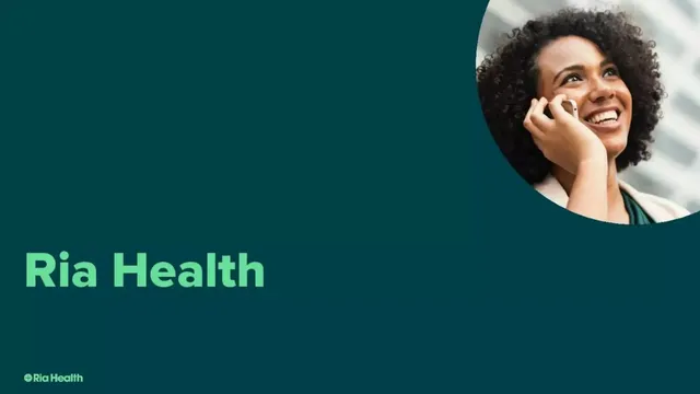 Ria Health pitch deck cover