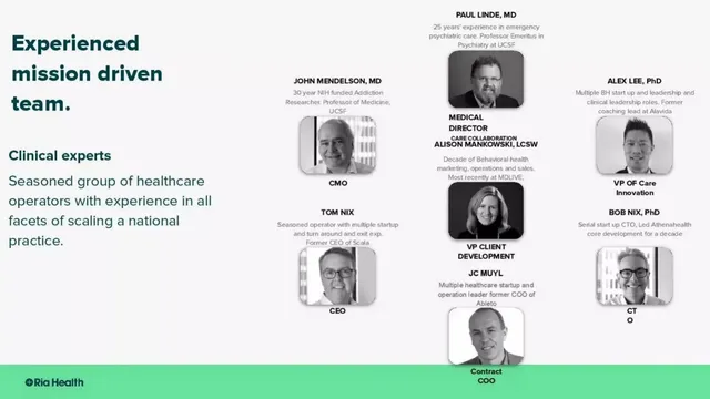 Team slide 2 from Ria Health