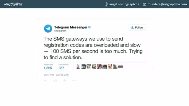 Problem slide 4 from RingCaptcha