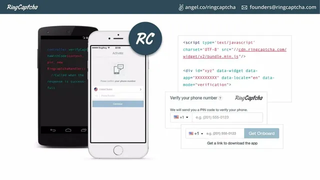 Product / solution slide 5 from RingCaptcha