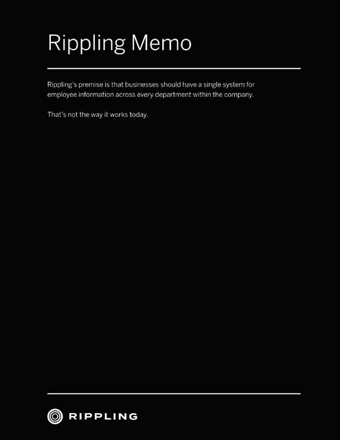 Rippling pitch deck cover