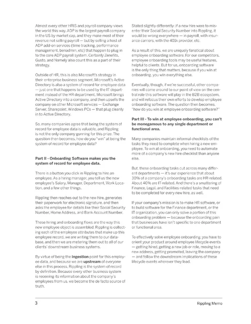 Product / solution slide 3 from Rippling