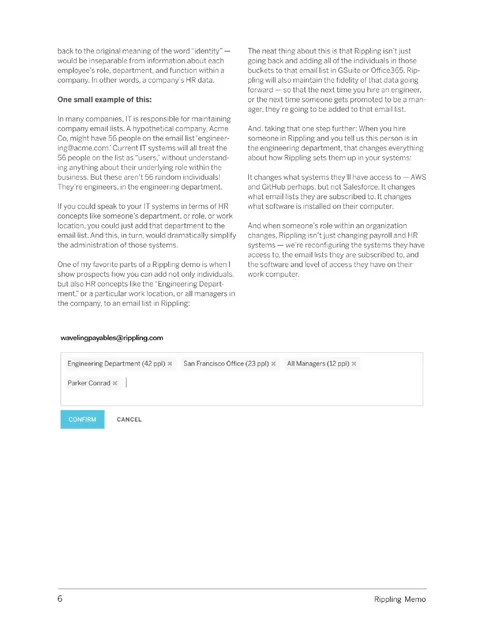 Product / solution slide 6 from Rippling