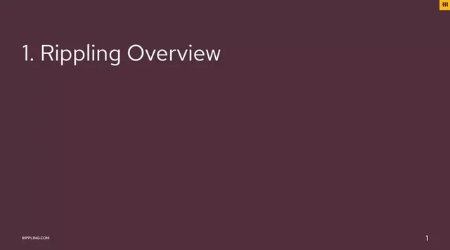 Rippling pitch deck cover