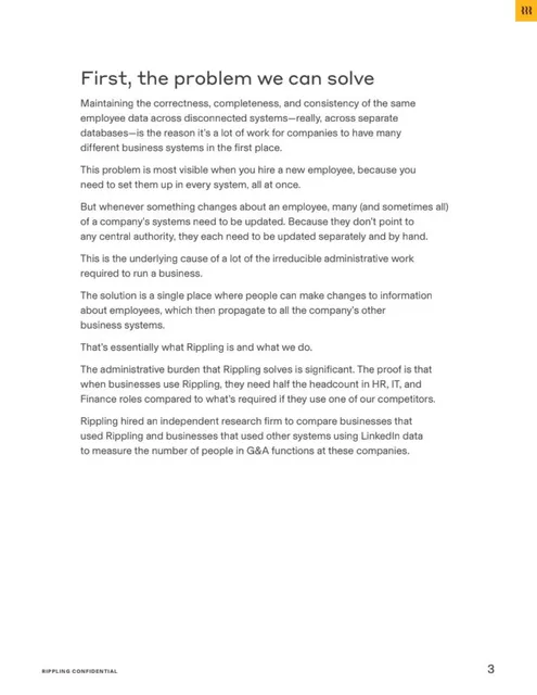 Problem slide 3 from Rippling