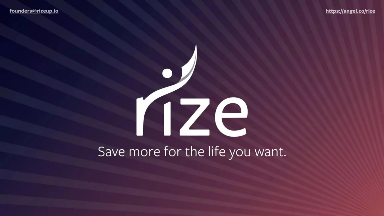 Rize pitch deck slide