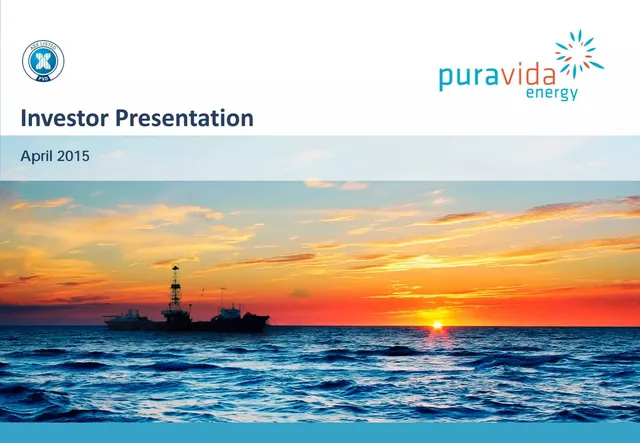 Pura Vida Energy pitch deck cover