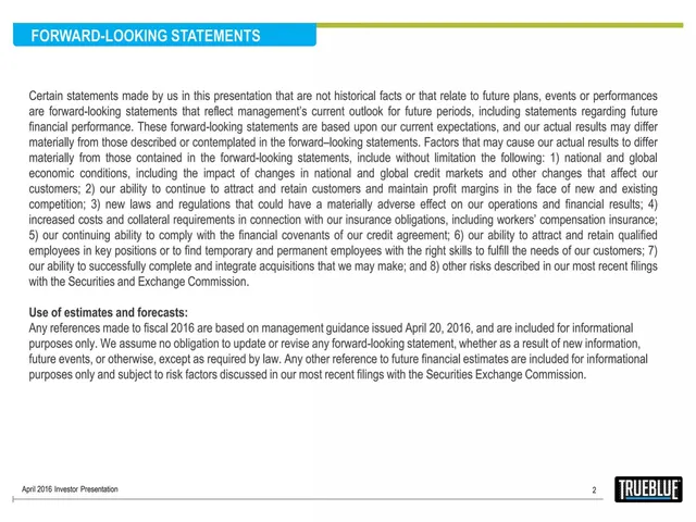 Disclaimer slide 2 from TrueBlue