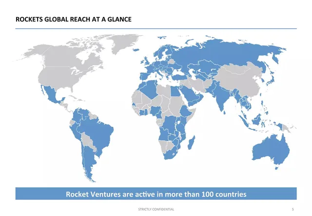 Company overview slide 5 from Rocket Internet
