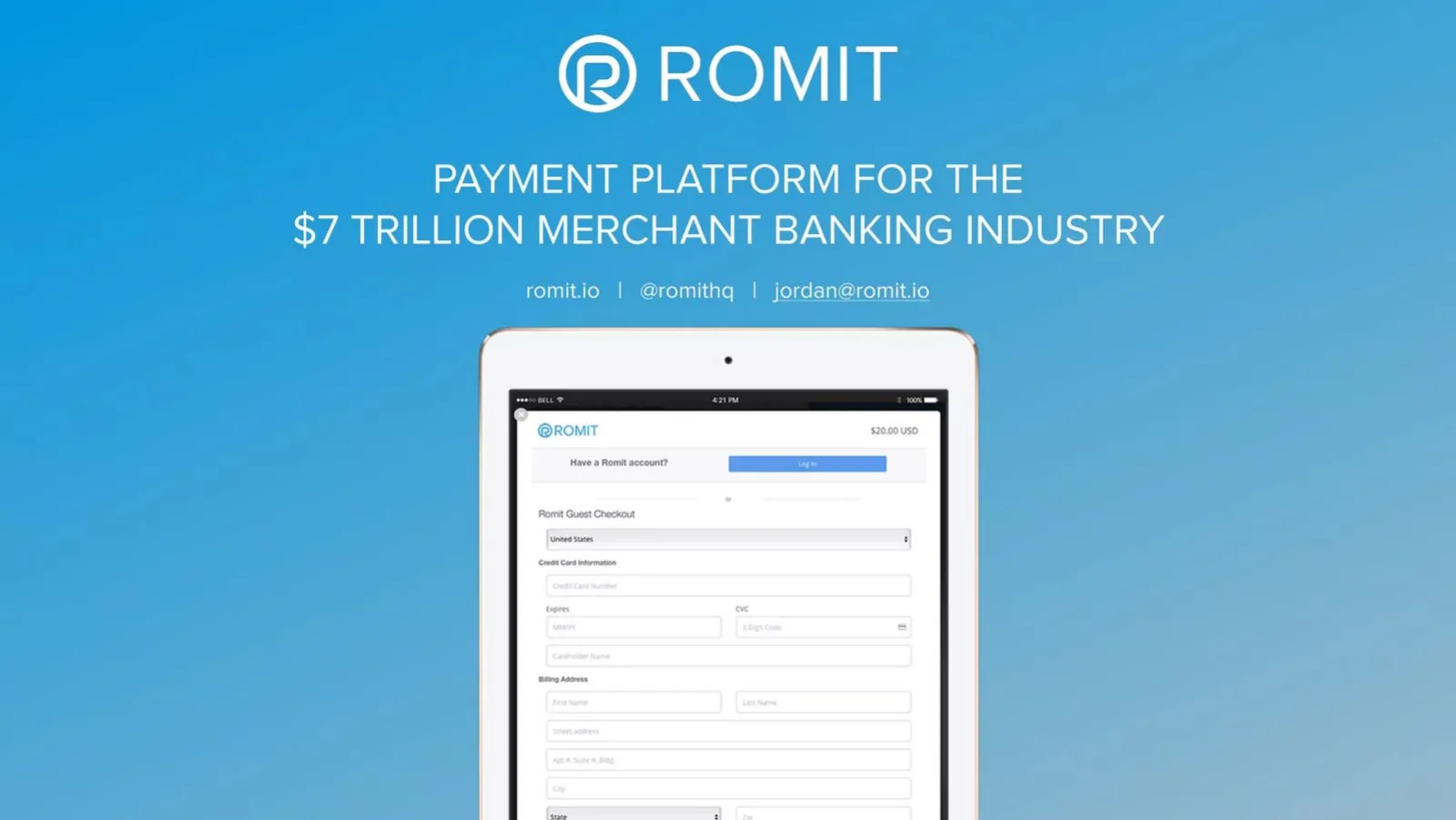Romit pitch deck slide