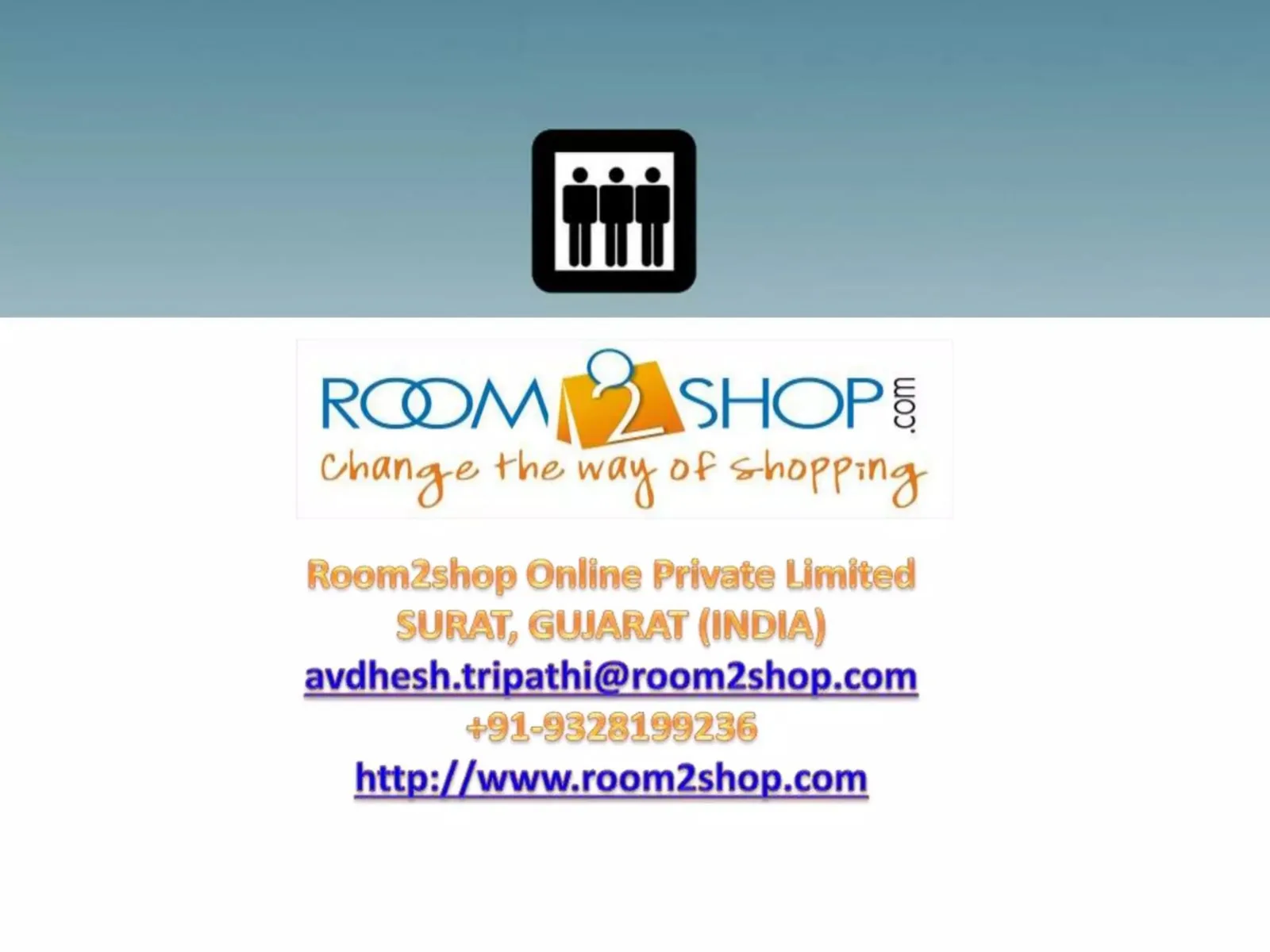 Room2shop pitch deck slide
