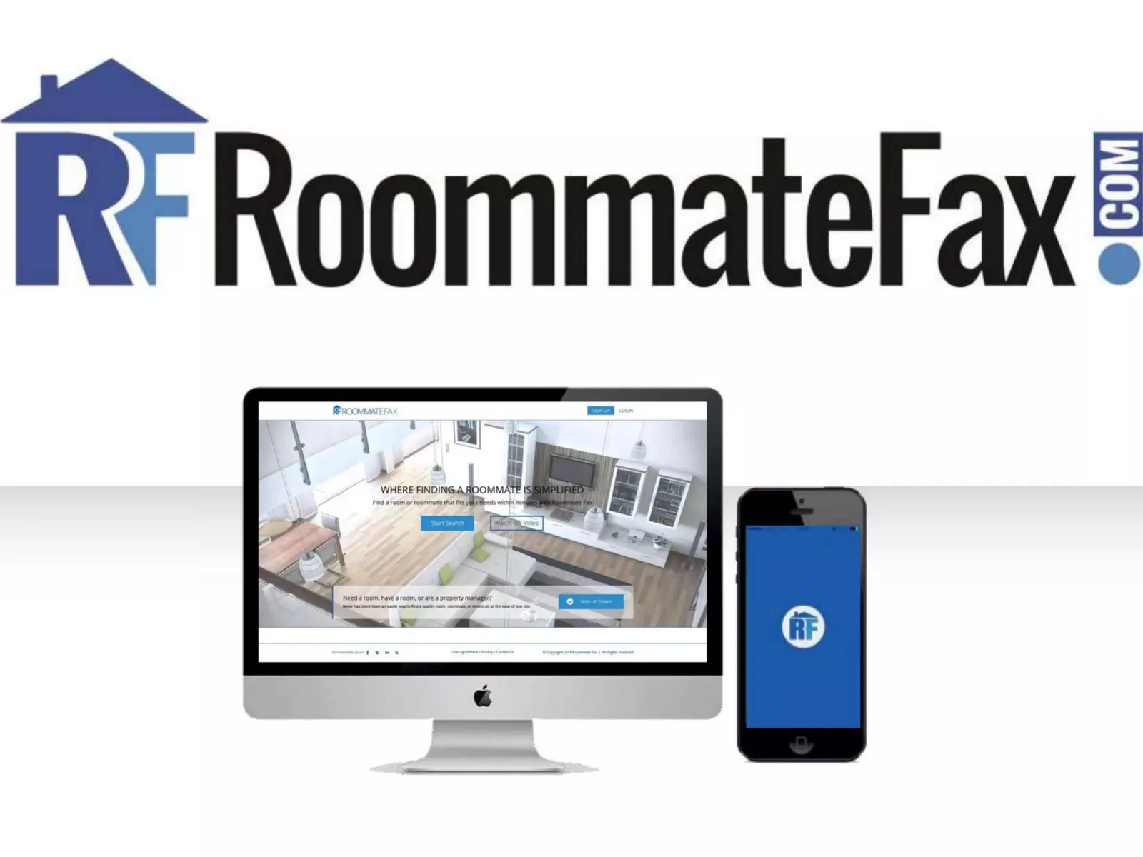 Roommatefax Inc. pitch deck slide