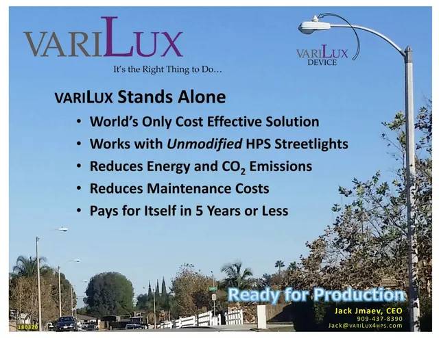 VariLux pitch deck cover