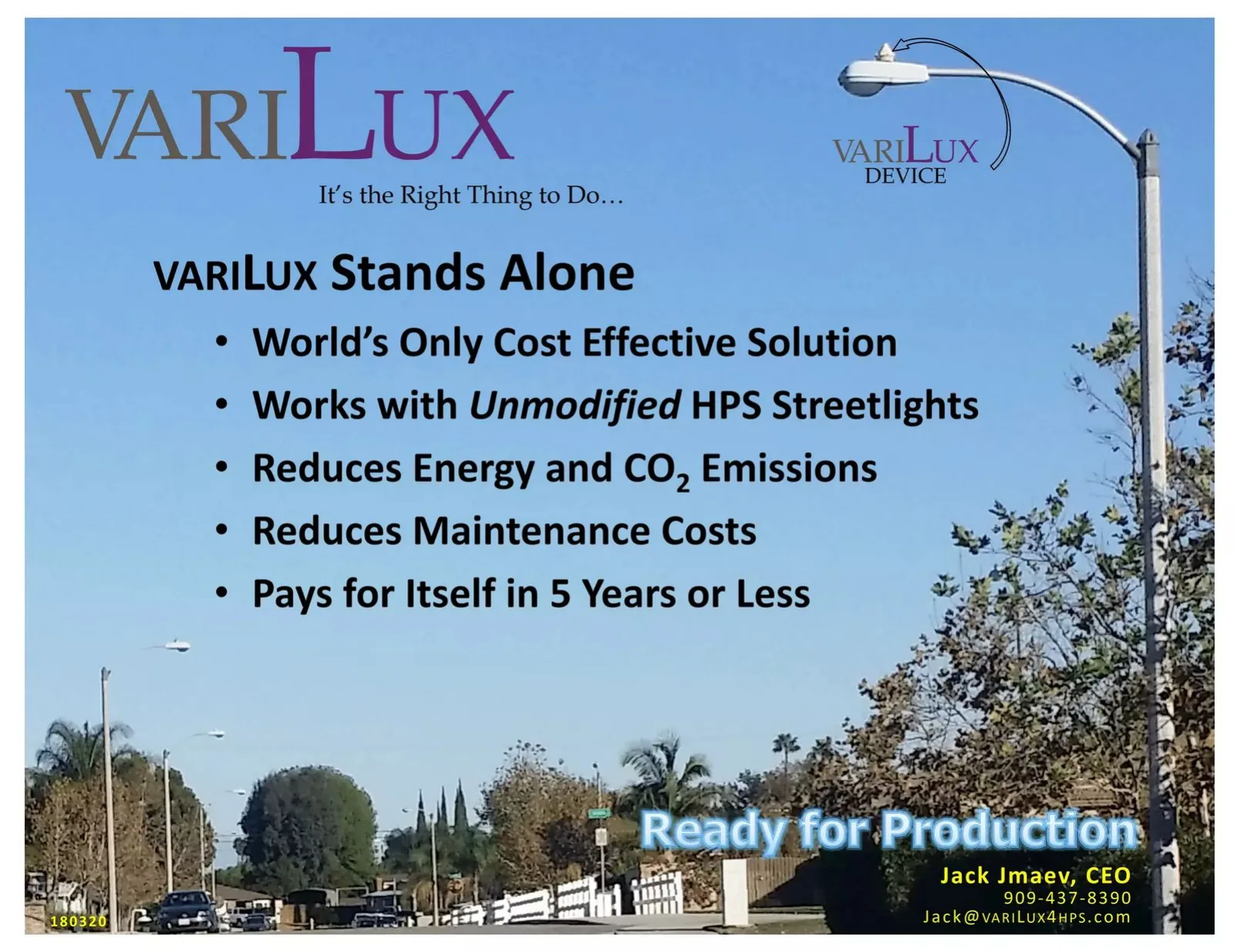 VariLux pitch deck slide
