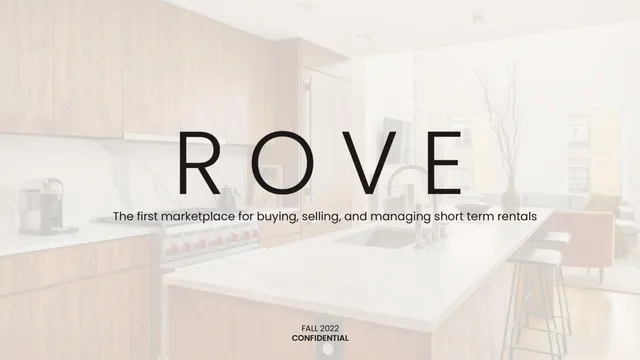 Rove pitch deck cover