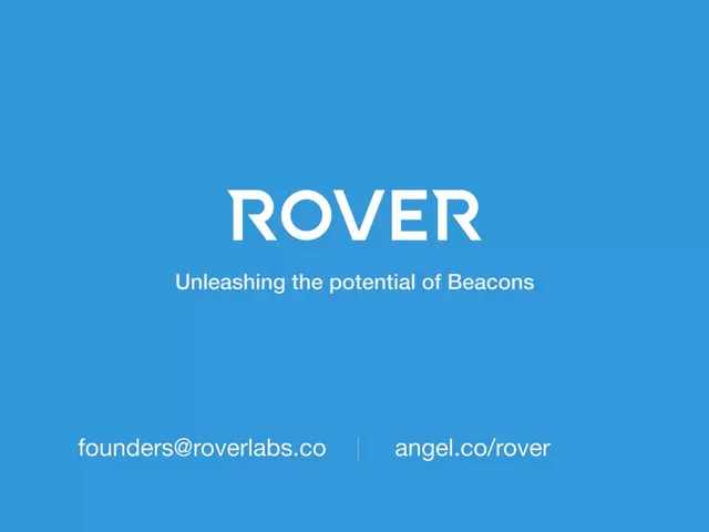 Rover pitch deck cover