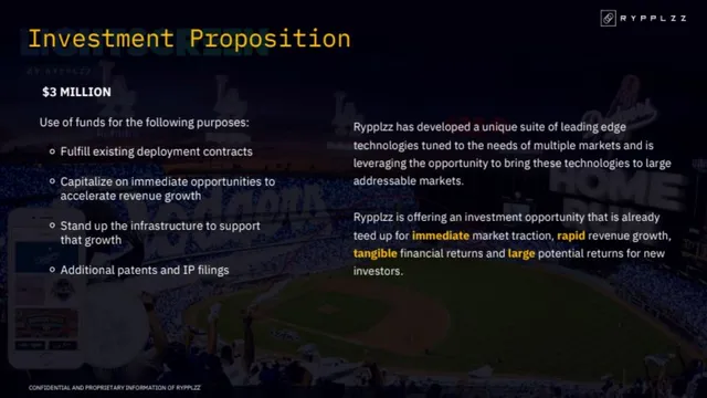 Ask & use of funds slide 8 from Rypplzz