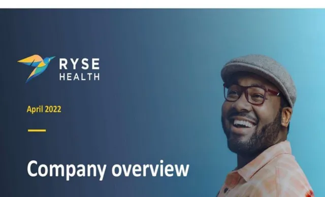 Ryse Health pitch deck cover