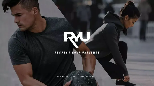 RYU Apparel Inc. pitch deck cover