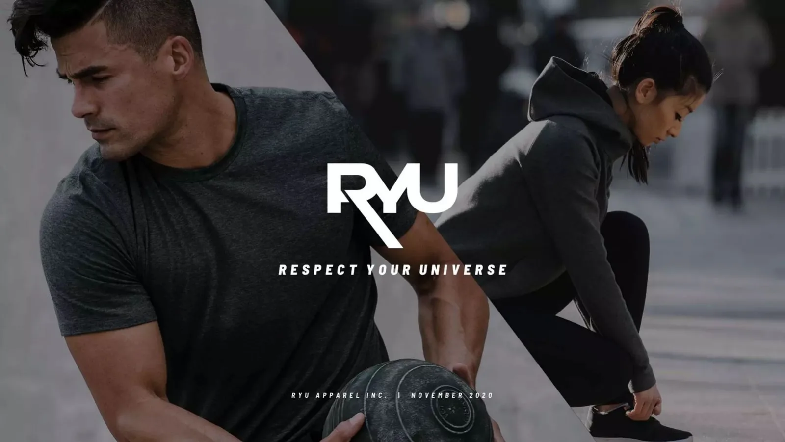 RYU Apparel Inc. pitch deck slide