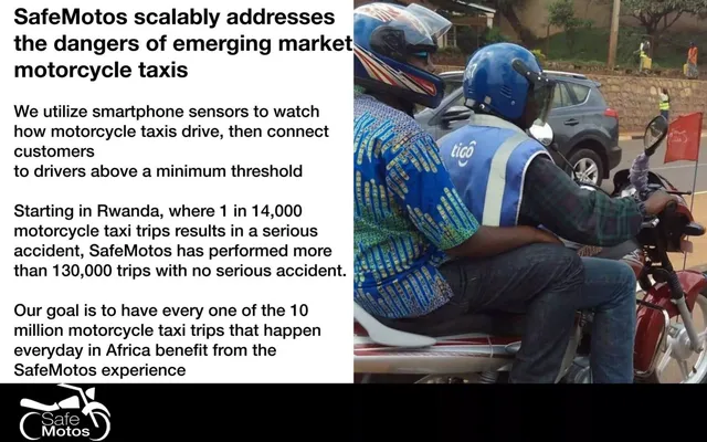 Product / solution slide 3 from SafeMotos