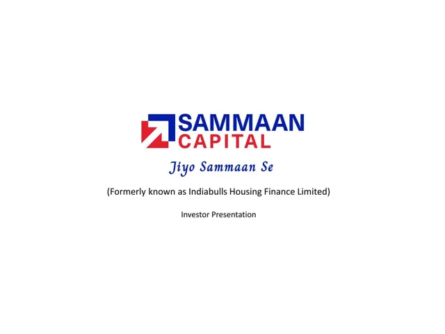 Sammaan Capital (formerly Indiabulls Housing Finance Limited) pitch deck cover