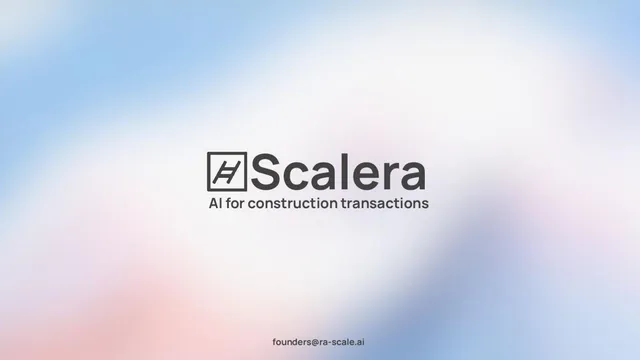 Scalera.ai pitch deck cover