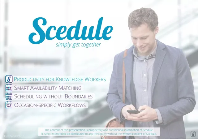Scedule pitch deck cover
