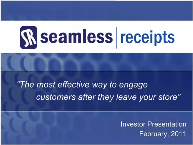Seamless Receipts pitch deck cover