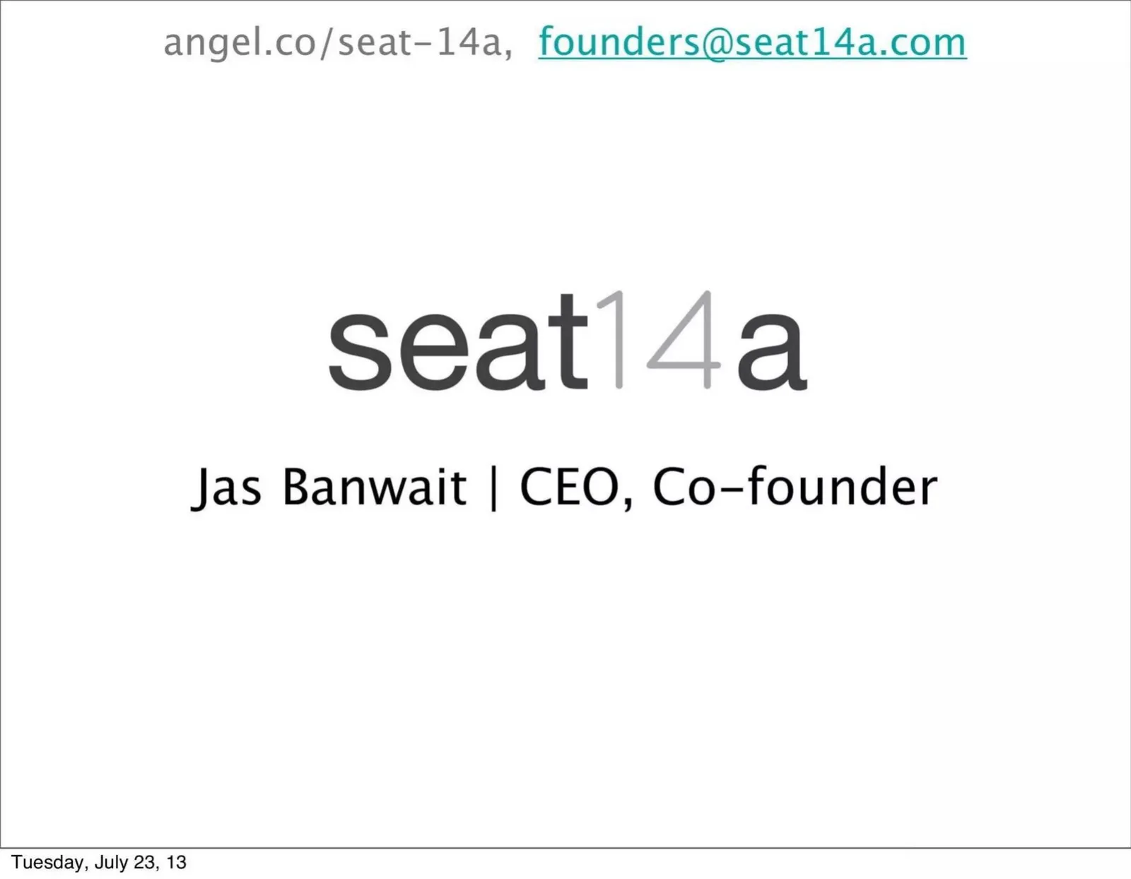 Seedo (Seat14a) pitch deck slide