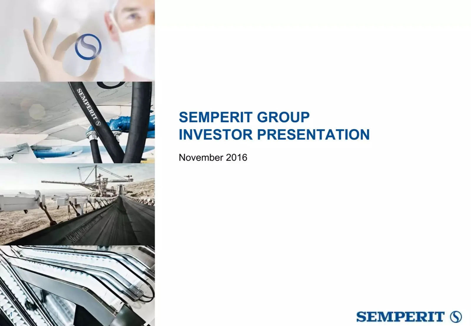 Semperit Group pitch deck slide