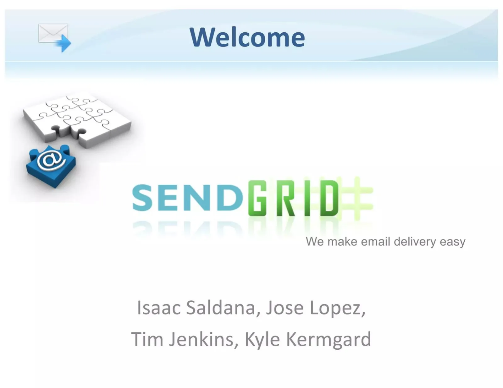 SendGrid pitch deck slide