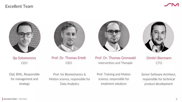 Team slide 3 from Senmotion