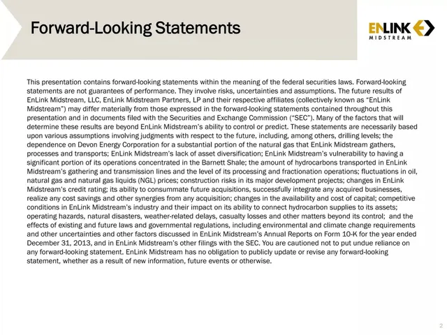 Disclaimer slide 2 from EnLink Midstream
