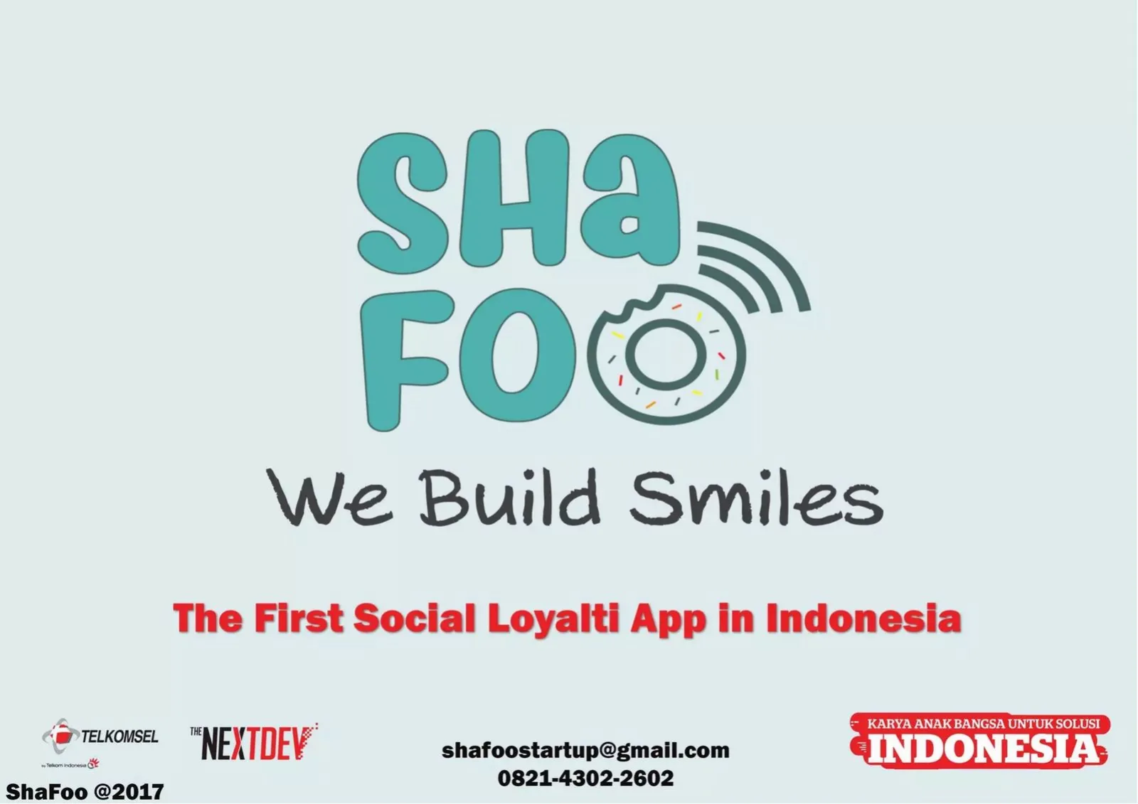 SHAFOO pitch deck slide