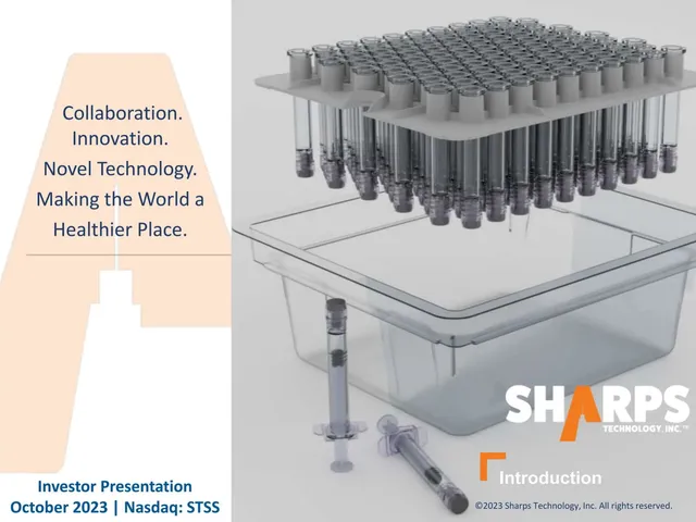 Sharps Technology, Inc. pitch deck cover