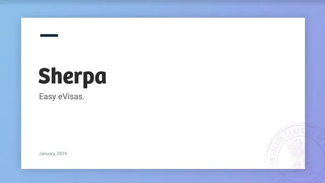Sherpa pitch deck cover