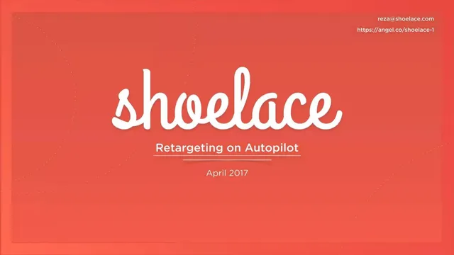 Shoelace pitch deck cover