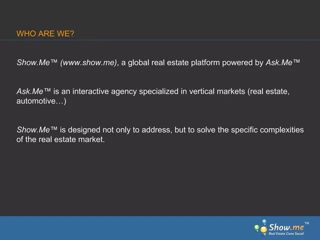 Company overview slide 2 from Show.Me (Ask me Corporation)