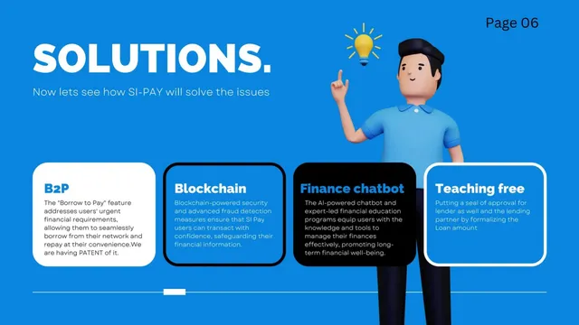 Product / solution slide 6 from SI Pay