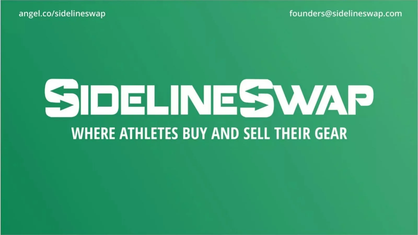 SidelineSwap pitch deck slide