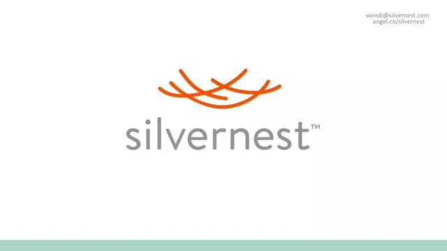 Silvernest pitch deck cover