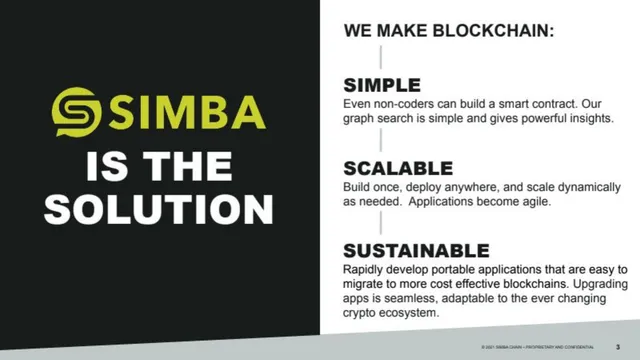 Product / solution slide 3 from SIMBA Chain