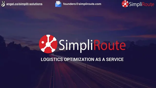 SimpliRoute pitch deck cover